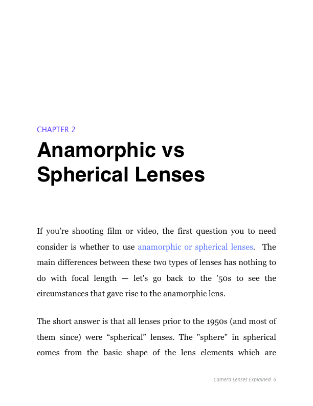 Camera Lenses Explained - Anamorphic vs Spherical Lenses