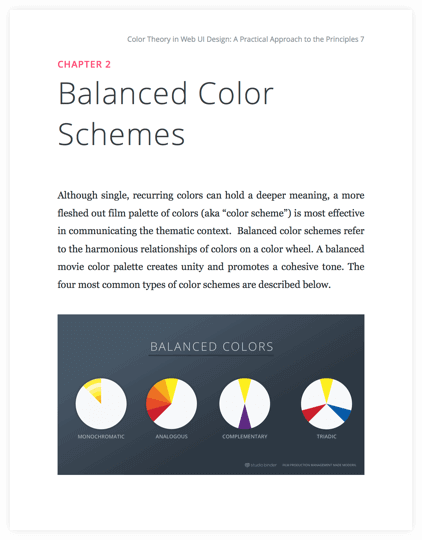 How to Use Color in Film Ebook - Balanced Movie Color Schemes - StudioBinder